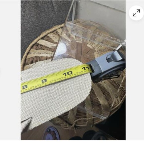 Rainbow Sandals Womens Sz 10 Flip Flop Thong Flats Comfort Beige Fabric Slip On - Picture 9 of 9